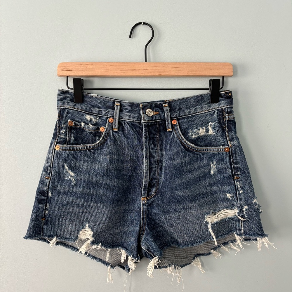 Agolde distressed Jean shorts size 25